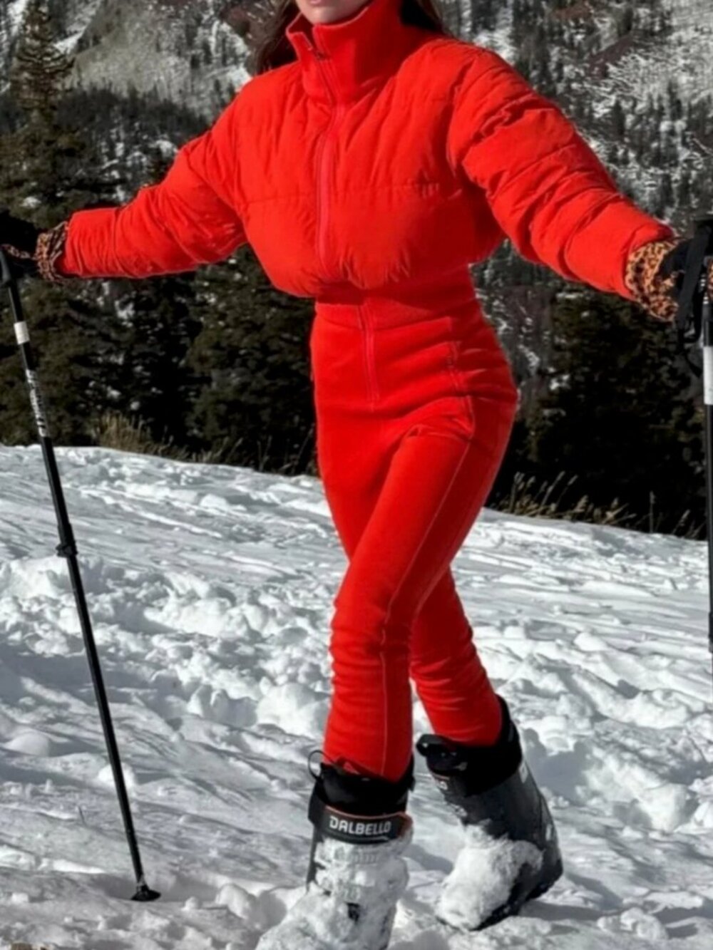 Free People NWT Movement Red One Piece Snow Ski Suit size S